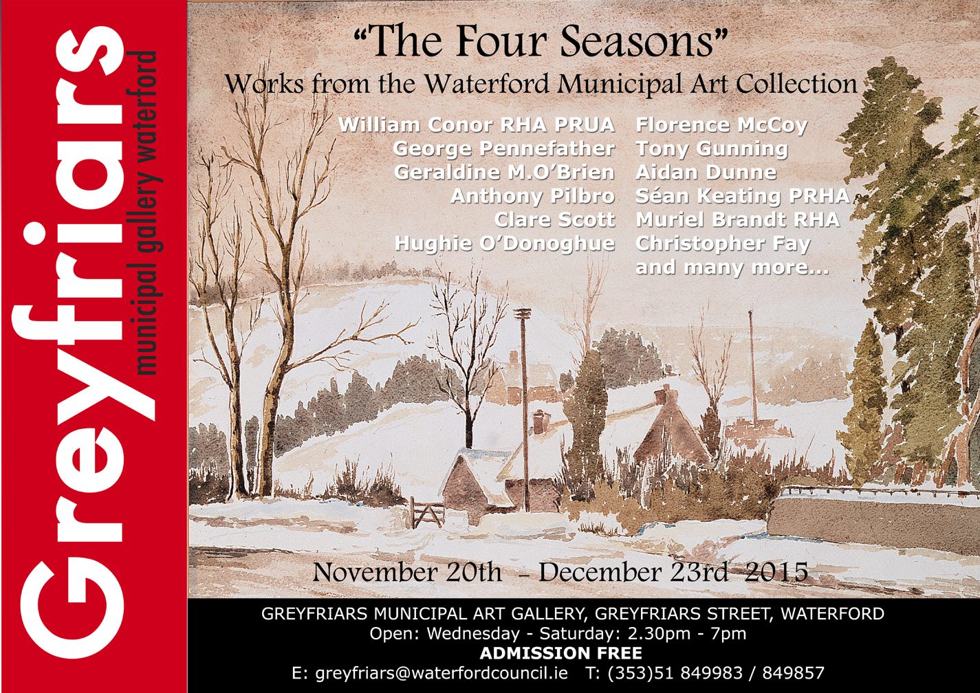 ‘THE FOUR SEASONS’ WORKS FROM THE WATERFORD MUNICIPAL ART COLLECTION