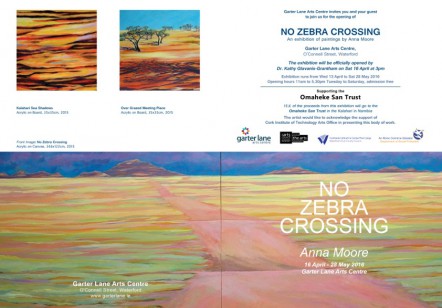 ‘NO ZEBRA CROSSING’ AN EXHIBITION BY ANNA MOORE