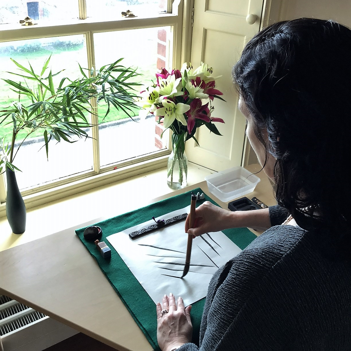 JAPANESE BLACK INK PAINTING WORKSHOP FOR BEGINNERS