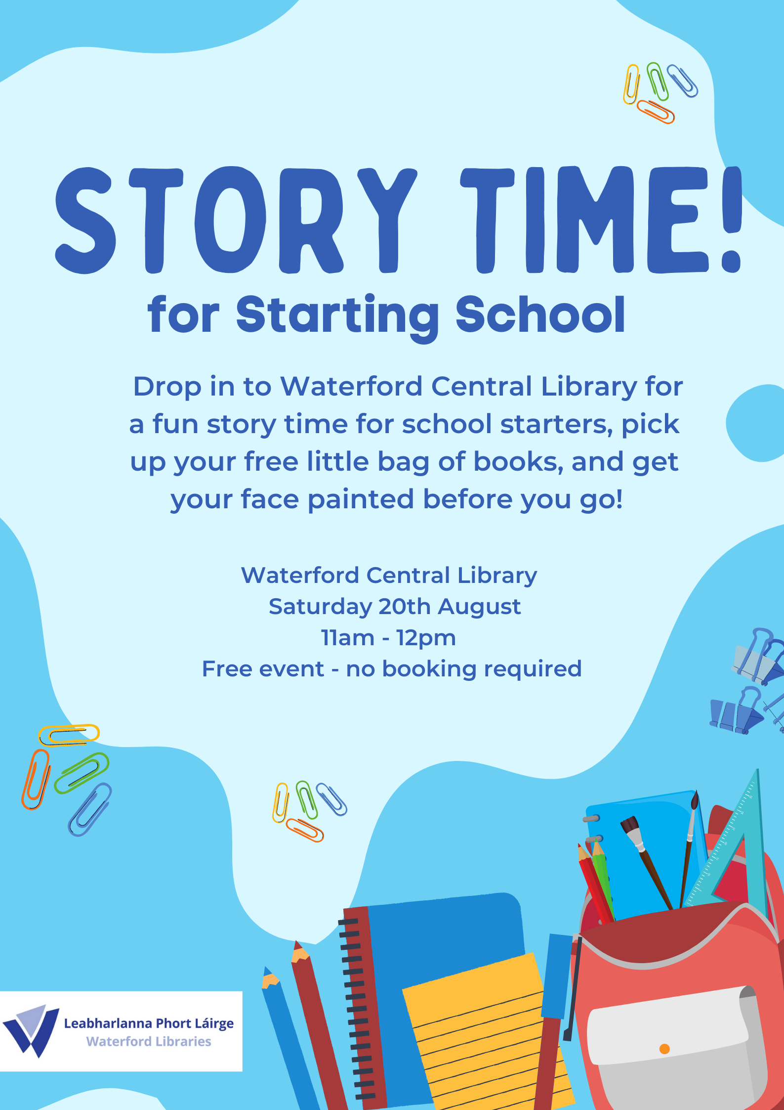 STORY TIME FOR STARTING SCHOOL