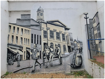 DENIS POWER: O’CONNELL STREET 1900 WALL MURAL