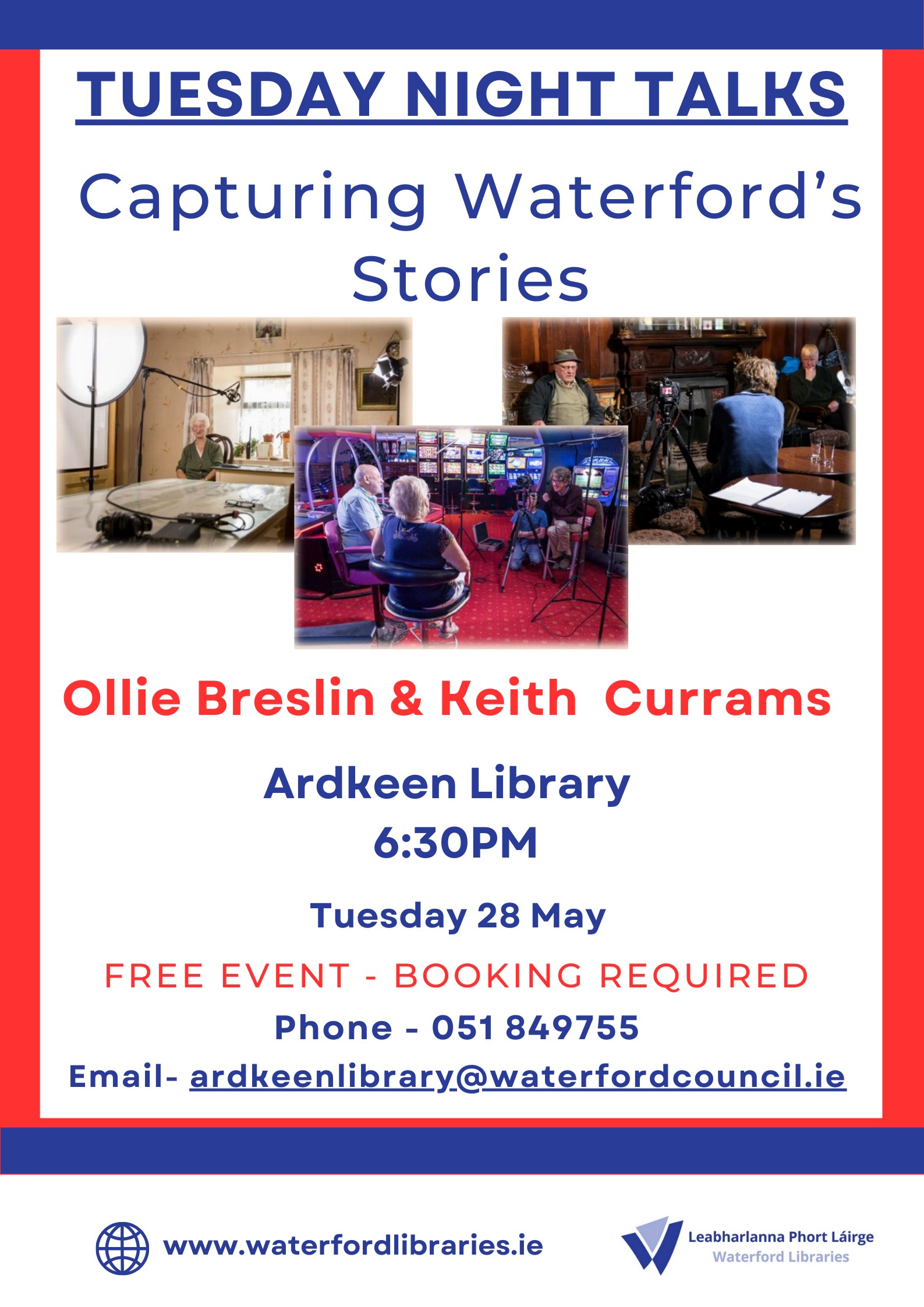 TUESDAY NIGHT TALKS WITH OLLIE BRESLIN AND KEITH CURRAMS