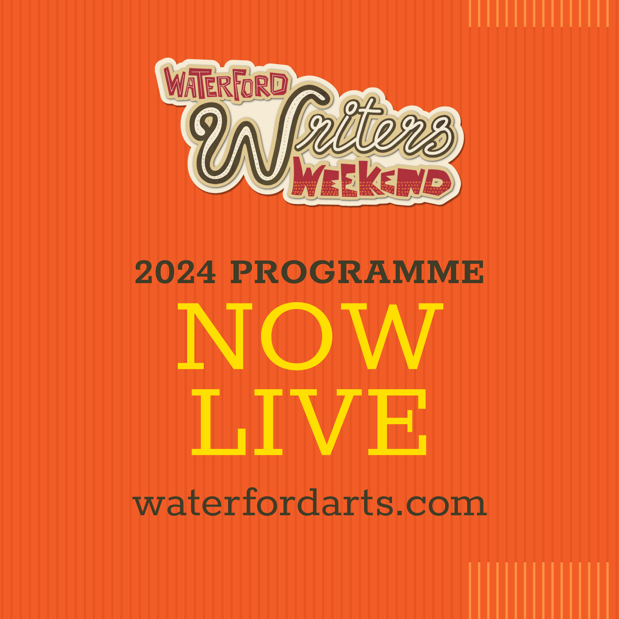 WATERFORD WRITERS WEEKEND 2024