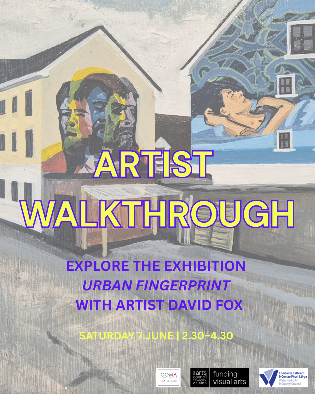 THIS WEEKEND: JUNE 7 – ARTIST WALKTHROUGH AND TALK AT GOMA BY DAVID FOX