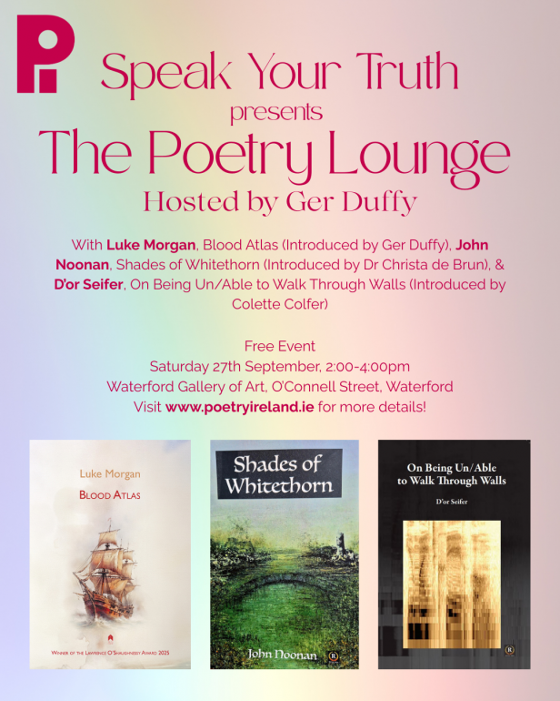 SPEAK YOUR TRUTH PRESENTS THE POETRY LOUNGE AT WGOA 27 SEPT 2025 2PM