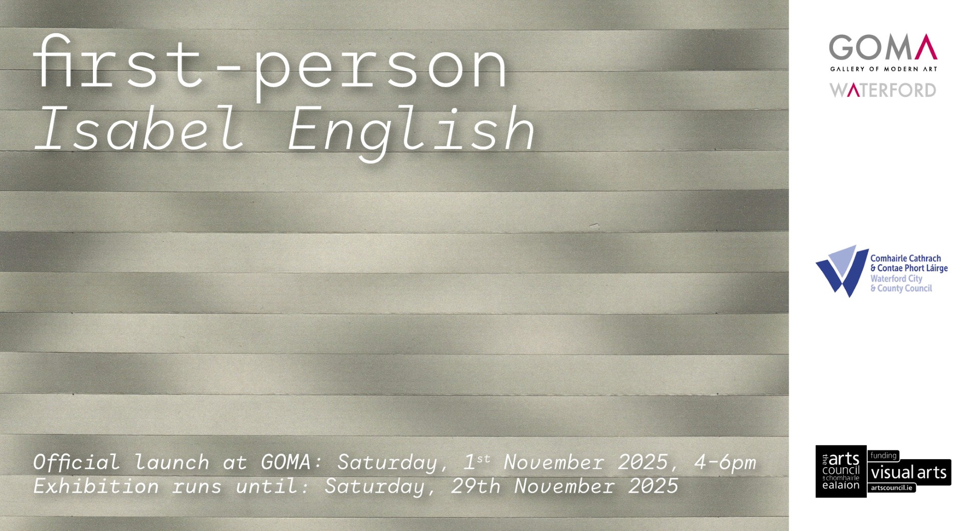 FIRST-PERSON | EXHIBITION BY ISABEL ENGLISH