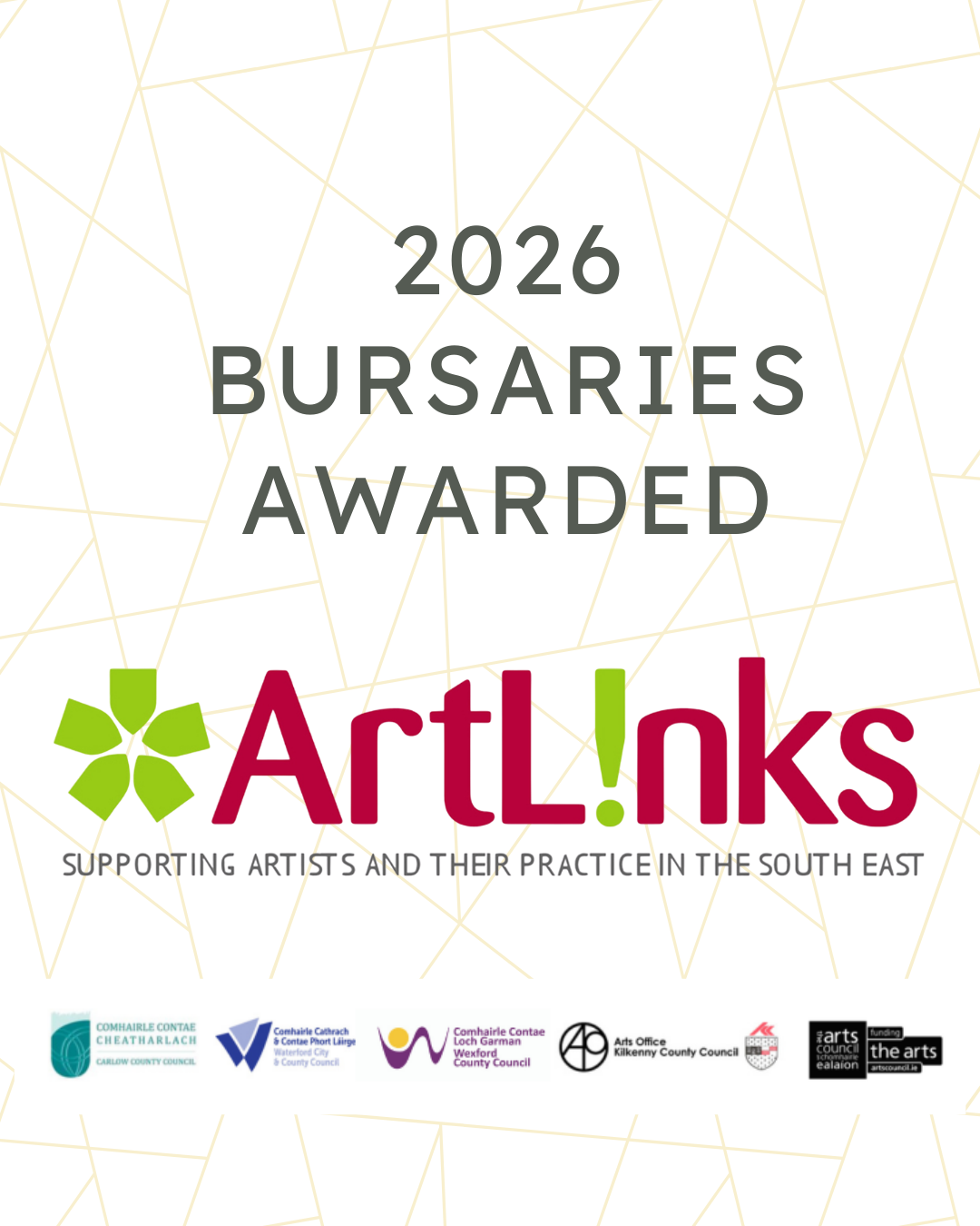 WATERFORD ARTLINKS 2026 BURSARIES AWARDED