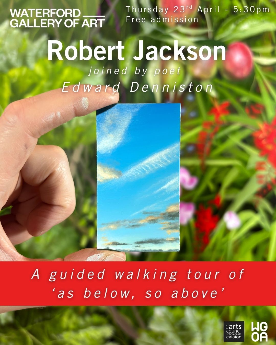 FREE ARTIST TOUR OF ROBERT JACKSON ‘AS BELOW, SO ABOVE’ EXHIBITION AT WGOA